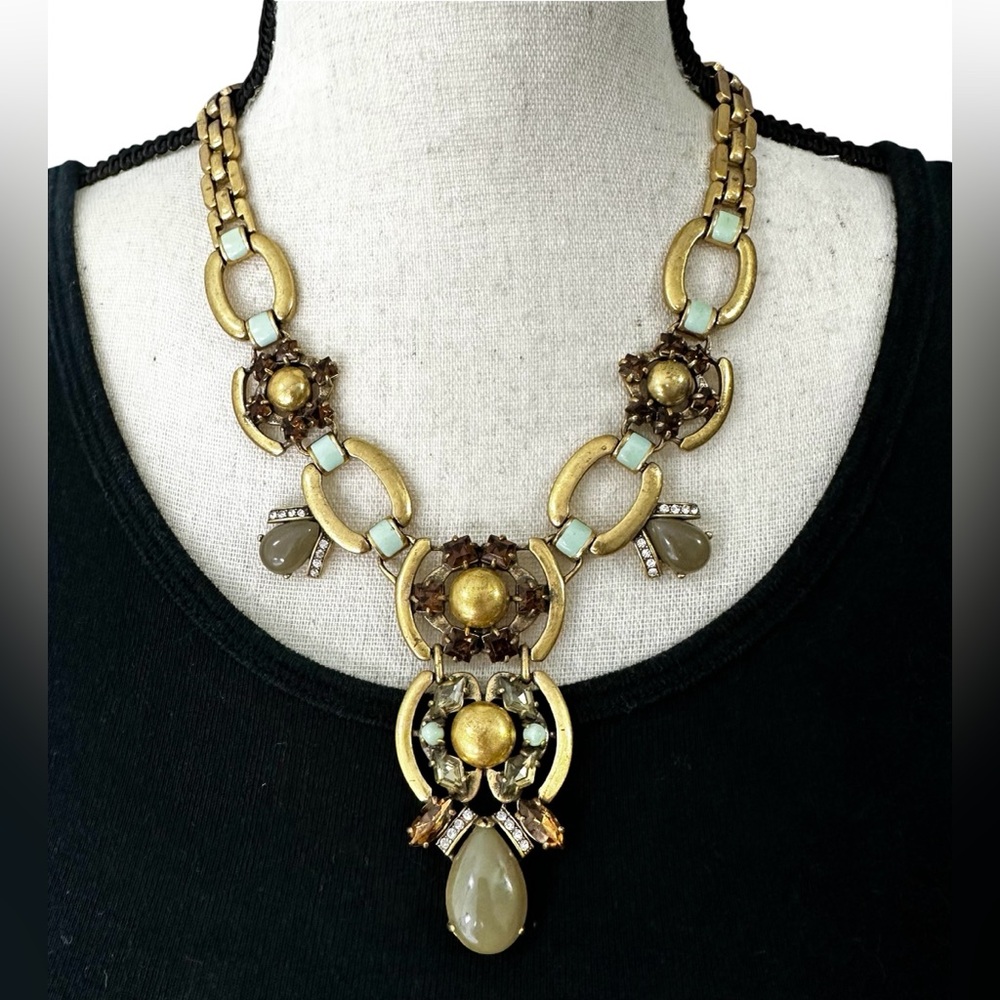 💚Stella & Dot “Livvy” Statement Necklace *with wear* - Picture 2 of 12